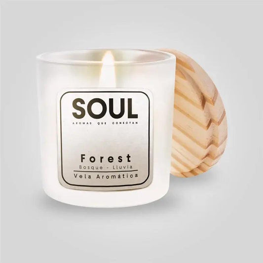 Vela Soul Forest: Bosque y Lluvia